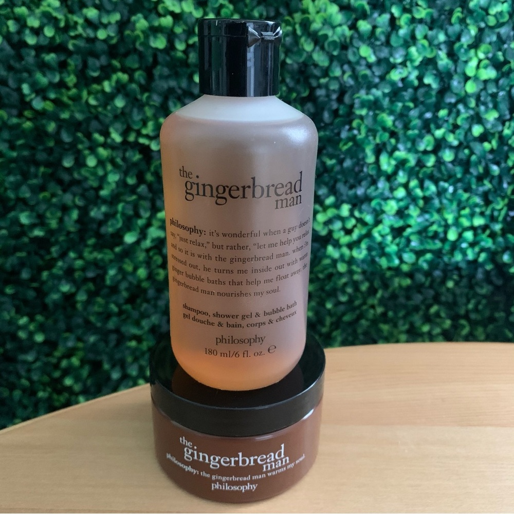 Philosophy The Gingerbread Man shower/ body care/ skincare bundle